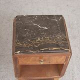 Pair of nightstands 1930 mahogany & rosewood