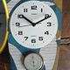 Vintage silent wall clock thermometer "Hangarter"