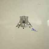 Melonniere faience Gien Renaissance decor blue background