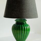 Green ceramic lamp 90s