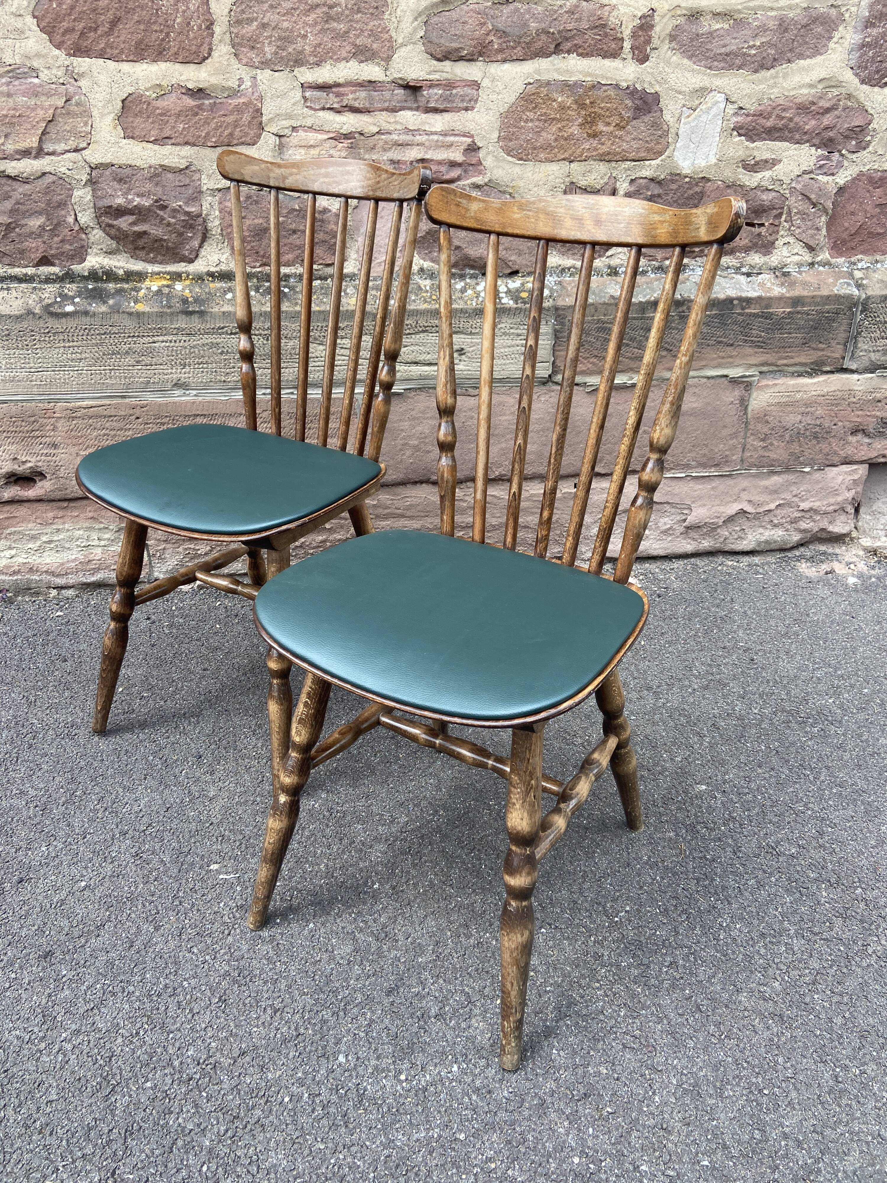 2 vintage Baumann Restaurant cafe chairs