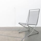 Vintage German Kreuzschwinger lounge chair by Till Behrens for Meyer Stahlmöbel, 1980s.