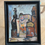 Painting another garage death, comes from Raymond Guidot's workshop