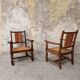 Paire de fauteuils néo-basque