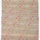 6x8 Light Green Brown Turkish Kilim Rug, 173x260Cm