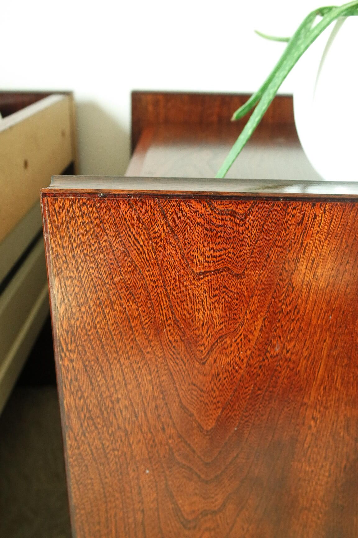Pair of vintage vintage wood retro bedsides