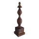 XL turned solid wood lamp base H.45.5 cm