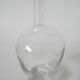 large wine carafe in chiseled glass and faceted stopper 1930