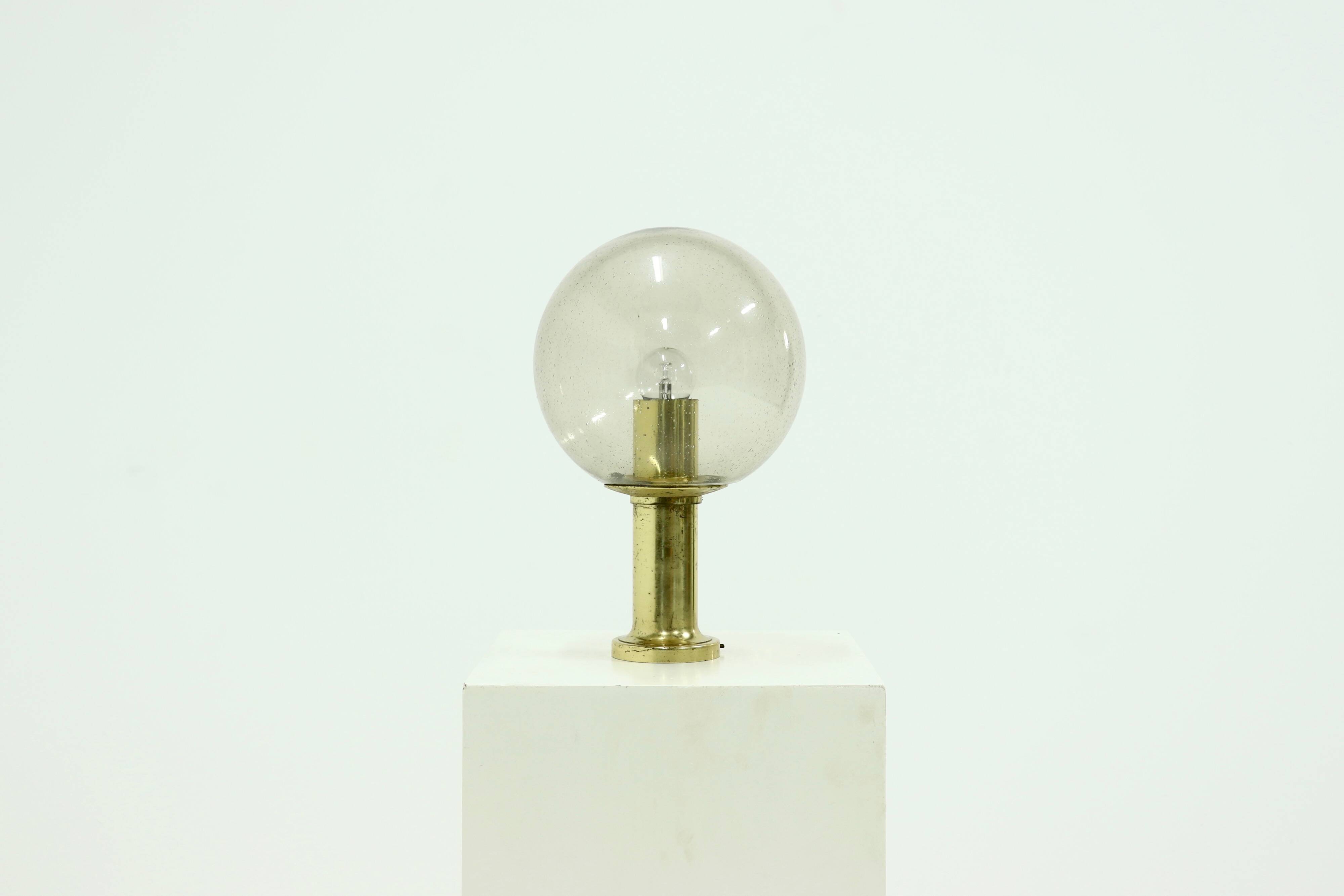 Textured Glass Ceiling Lamp by Glashütte Limburg Germany 1970s