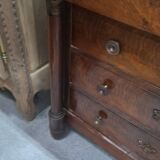 Empire mahogany chest of drawers