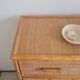 Vintage rattan chest of drawers