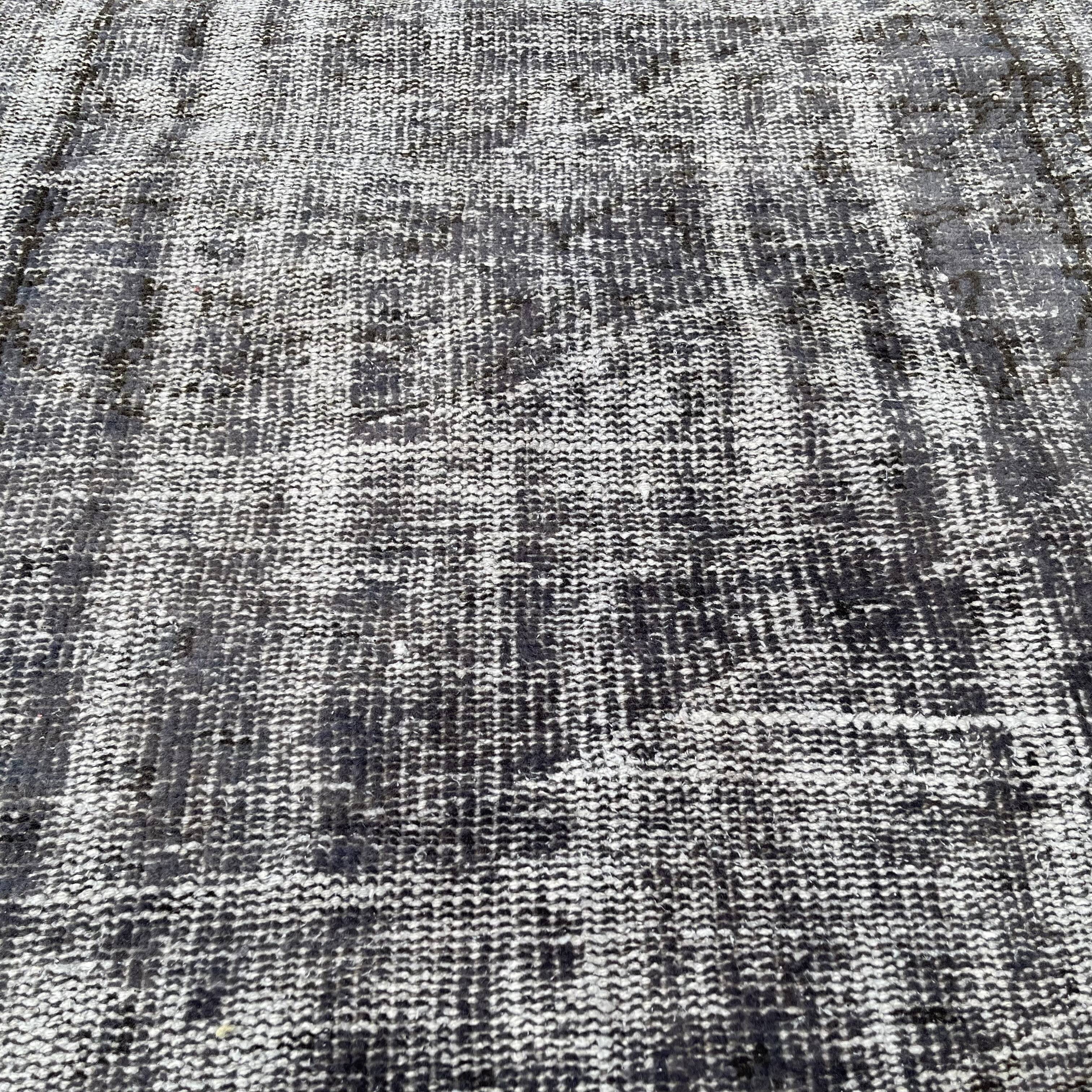 Vintage distressed turkish rug , 203 x 103 cm