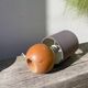 Lampe boule en bois tourné 1989o