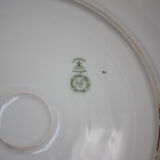 Plat rond fleuri - Limoges