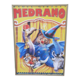 Medrano circus poster on wood support
