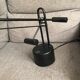 Lampe architecte métal noire vintage à bascule double contrepoids