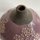 Soliflore en terre cuite mauve