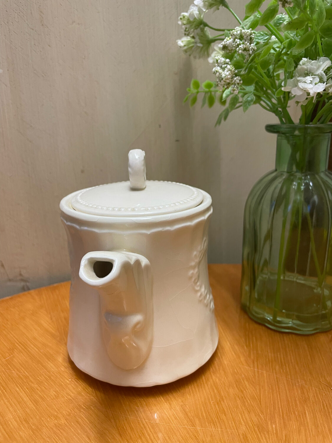 Antique porcelain teapot