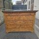 Restoration period commode in walnut burl and black marble – 19th century
