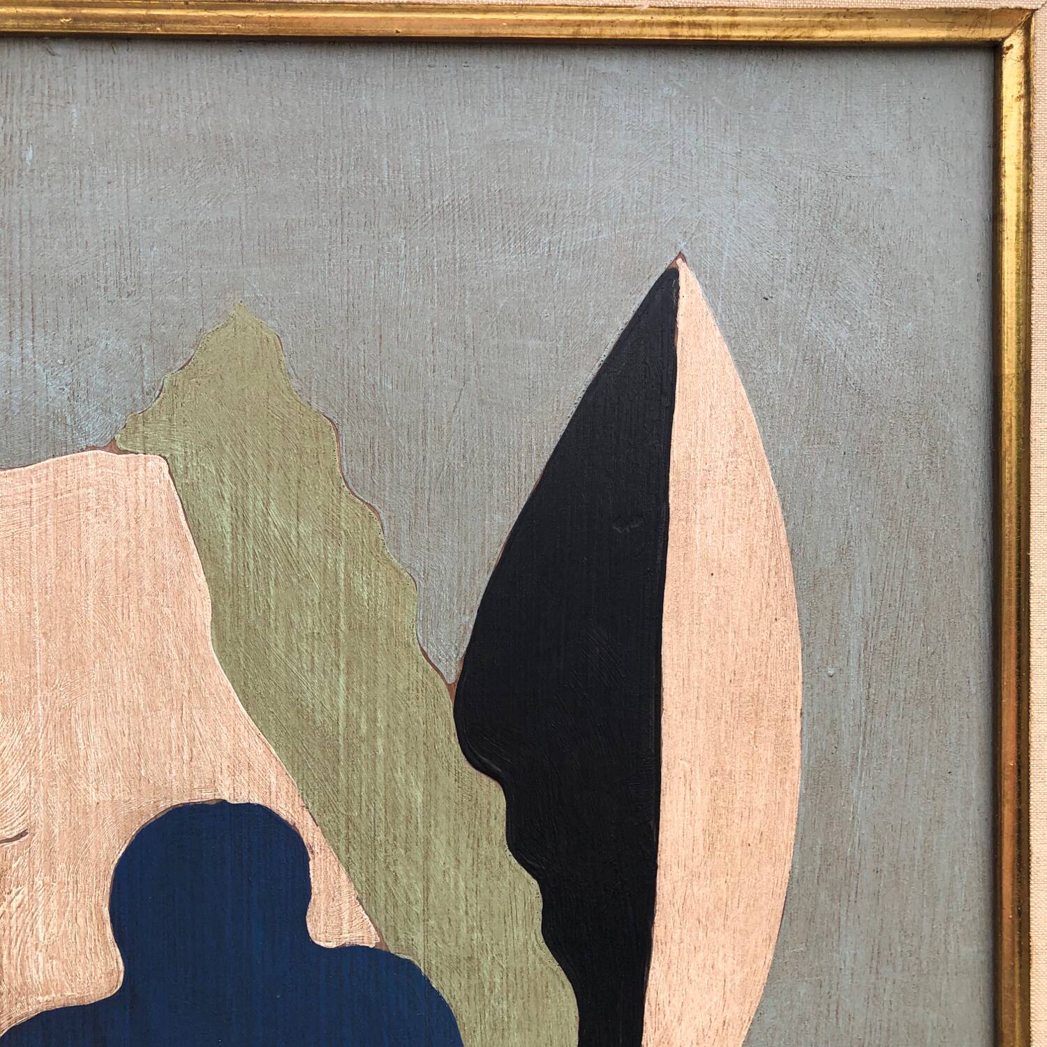 Abstract painting on panel