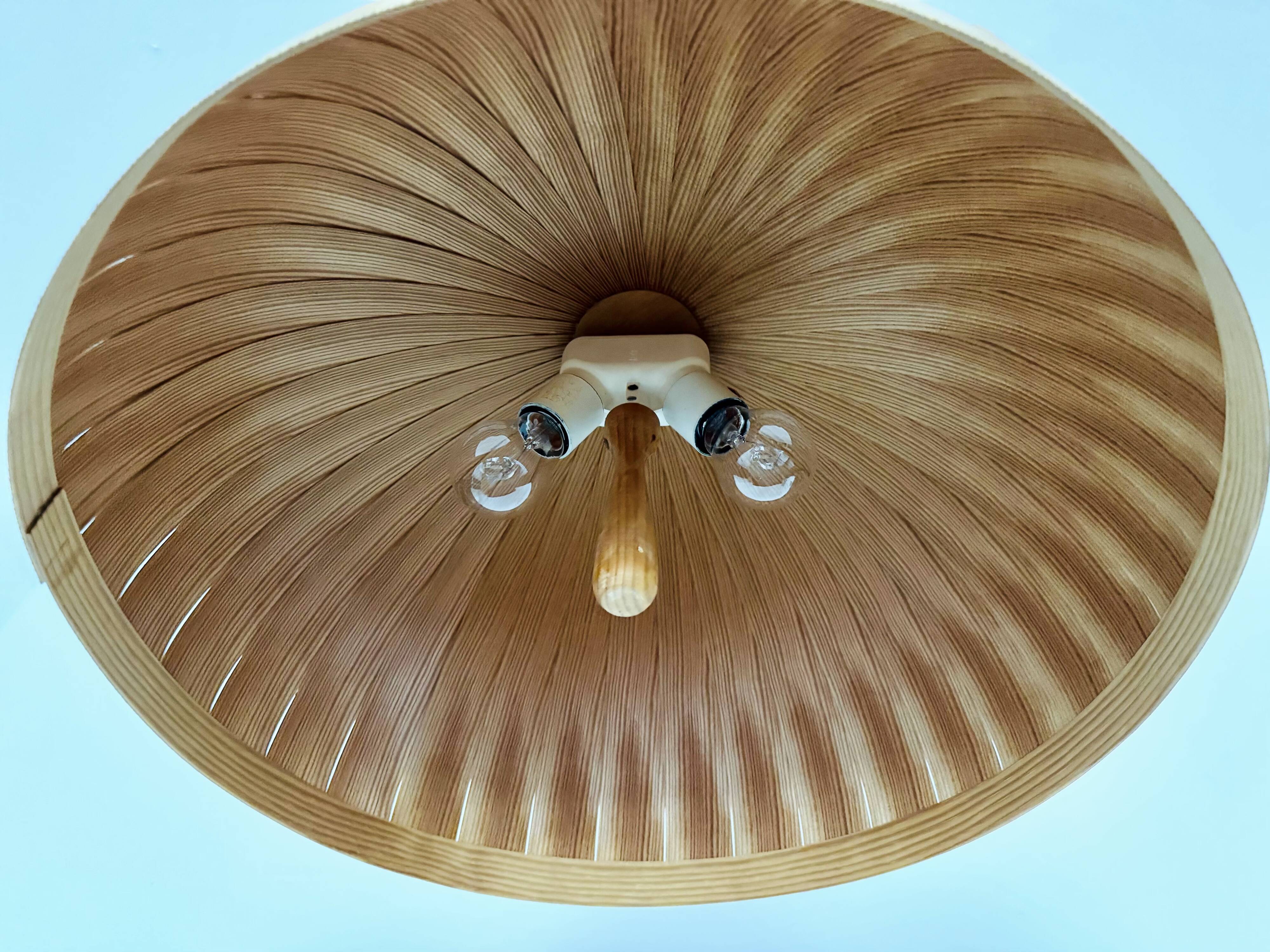 Large Wooden Pendant Lamp