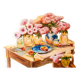 CUADRO CON FLORES Y FRUTAS PINTADO AL ÓLEO. BODEGÓN. CUADRO AL ÓLEO.