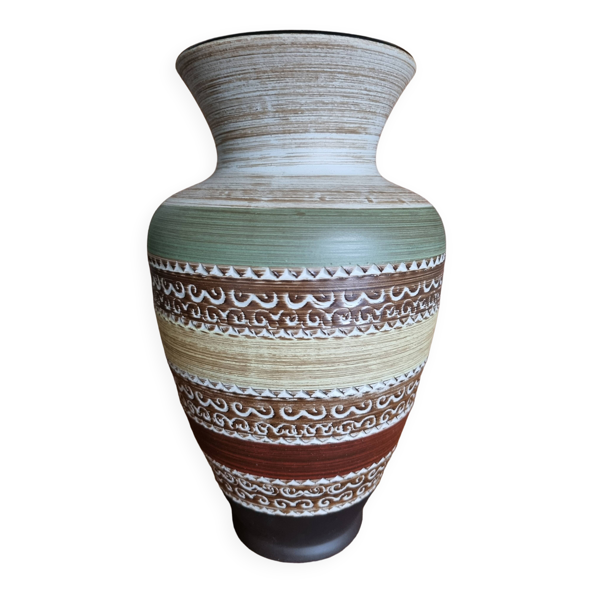 Vintage Vase Dumler and Breiden Sgrafitto 150 25 60s West Germany