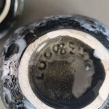 Vallauris candy box in fat lava-style glazed ceramic