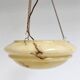 Art Deco bowl lamp with marble pattern from the 1930s