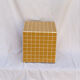 Mustard yellow cube side table 33x33 cm