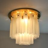 Star recessed plastered plastered in brass and frosted glass Glash-tte Limburg
