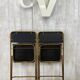Paire de chaises pliantes vintage