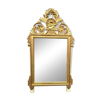 Antique Louis XVI style gilded mirror