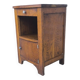 Art Deco bedside table in solid oak