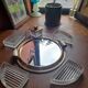 Mirror tray and glass compartment