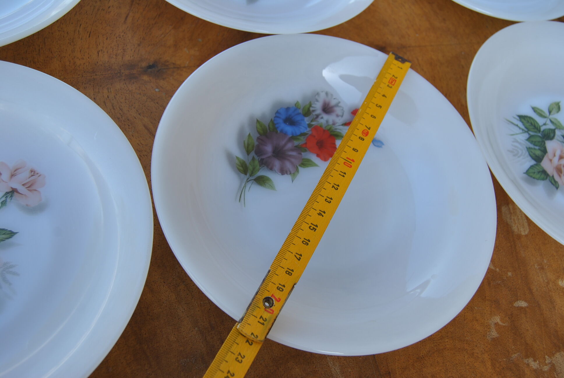 Set of 6 plates in arcopal 70