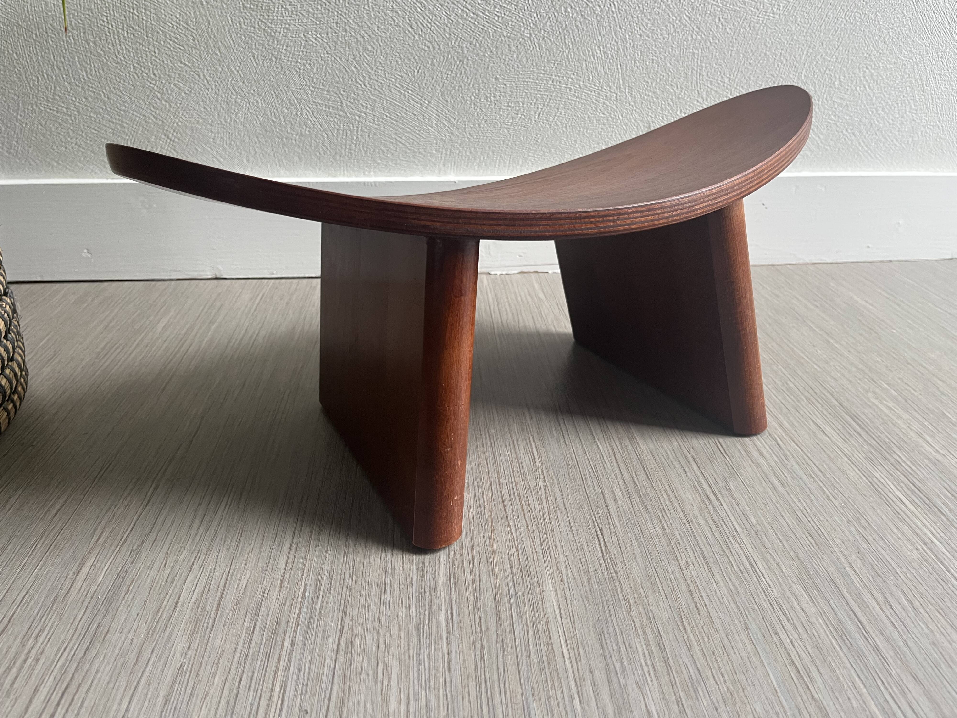 Wooden meditation stool / bench