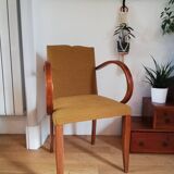 Bridge armchair with mustache back