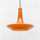 Mid-century glass tulip pendant by Peill & Putzler, 1960s