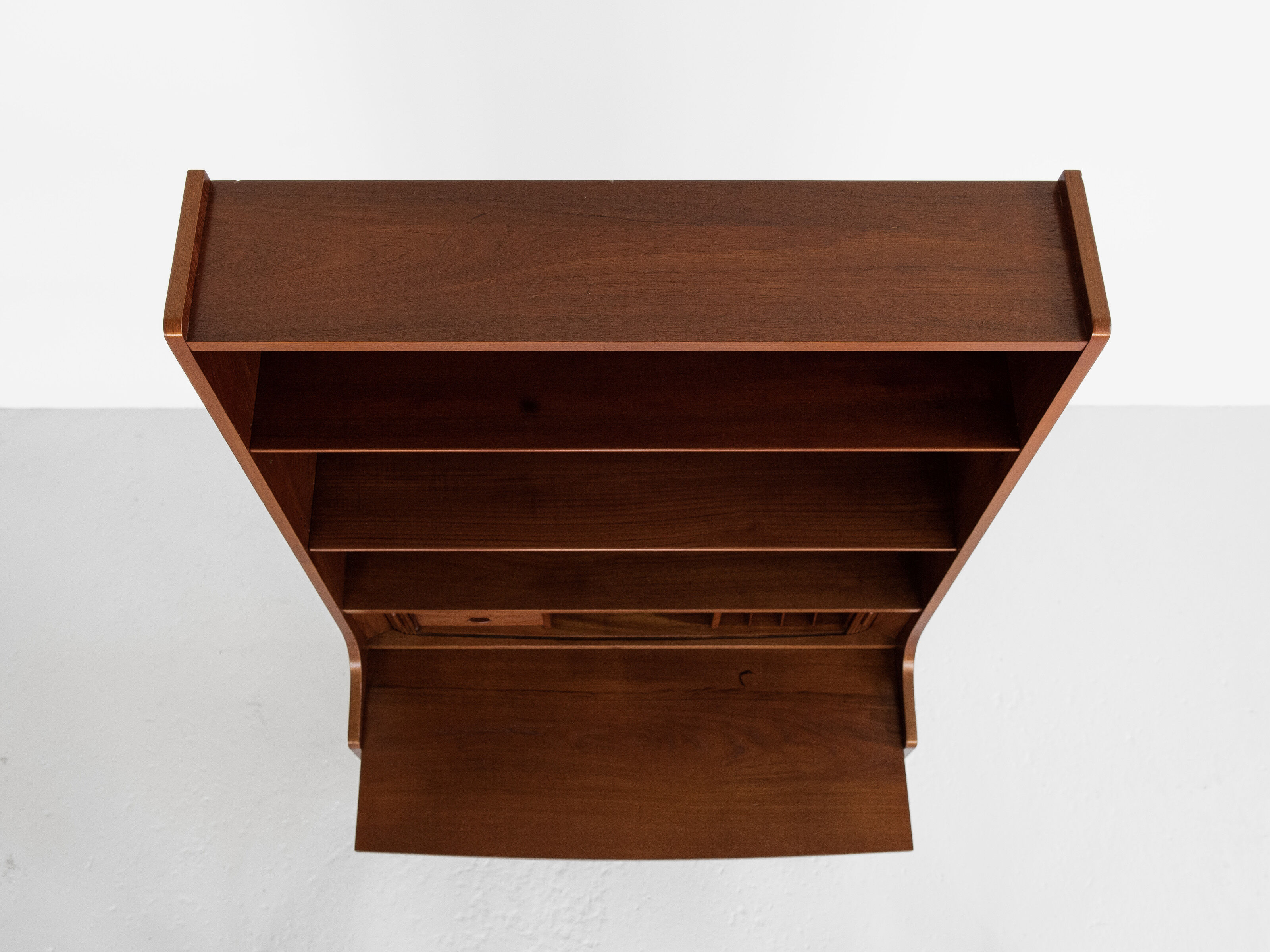 Midcentury Danish secretaire book shelf in teak by Nexø 1960s