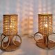 Paire de lampes de chevet bambou