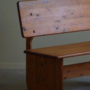 Modern Mid-Century Pine Bench, Made by a Swedish Cabinetmaker in the 1970s