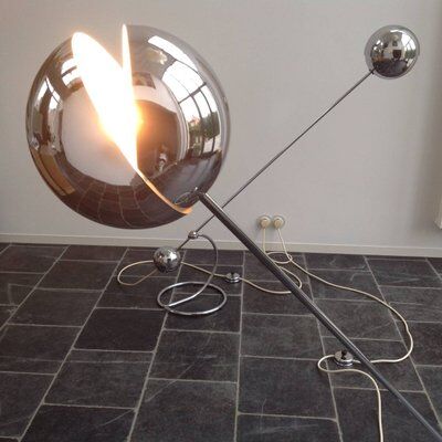 Set of 2 floor lamps 3S by Paolo Tilche, 1970s,