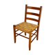 Mid Century Pine and Papercord Side Chair, 1960s