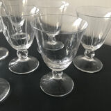 Set of 11 port glasses or DAUM verrines