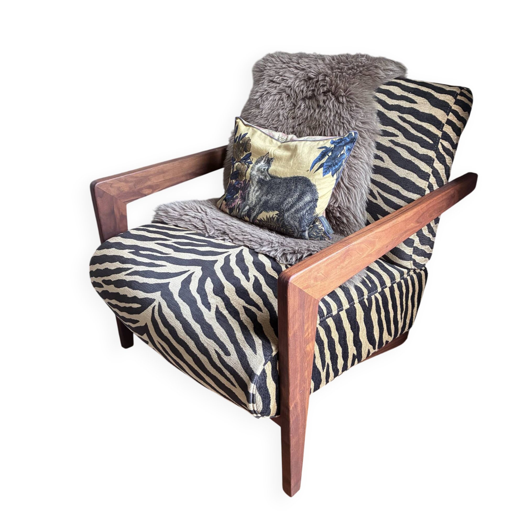 Fauteuil Izag AMPM tissus Jacquard