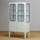 Glass & iron medical cabinet, 1970s