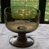 Fruit cup in brown blown glass the vintage France rocker