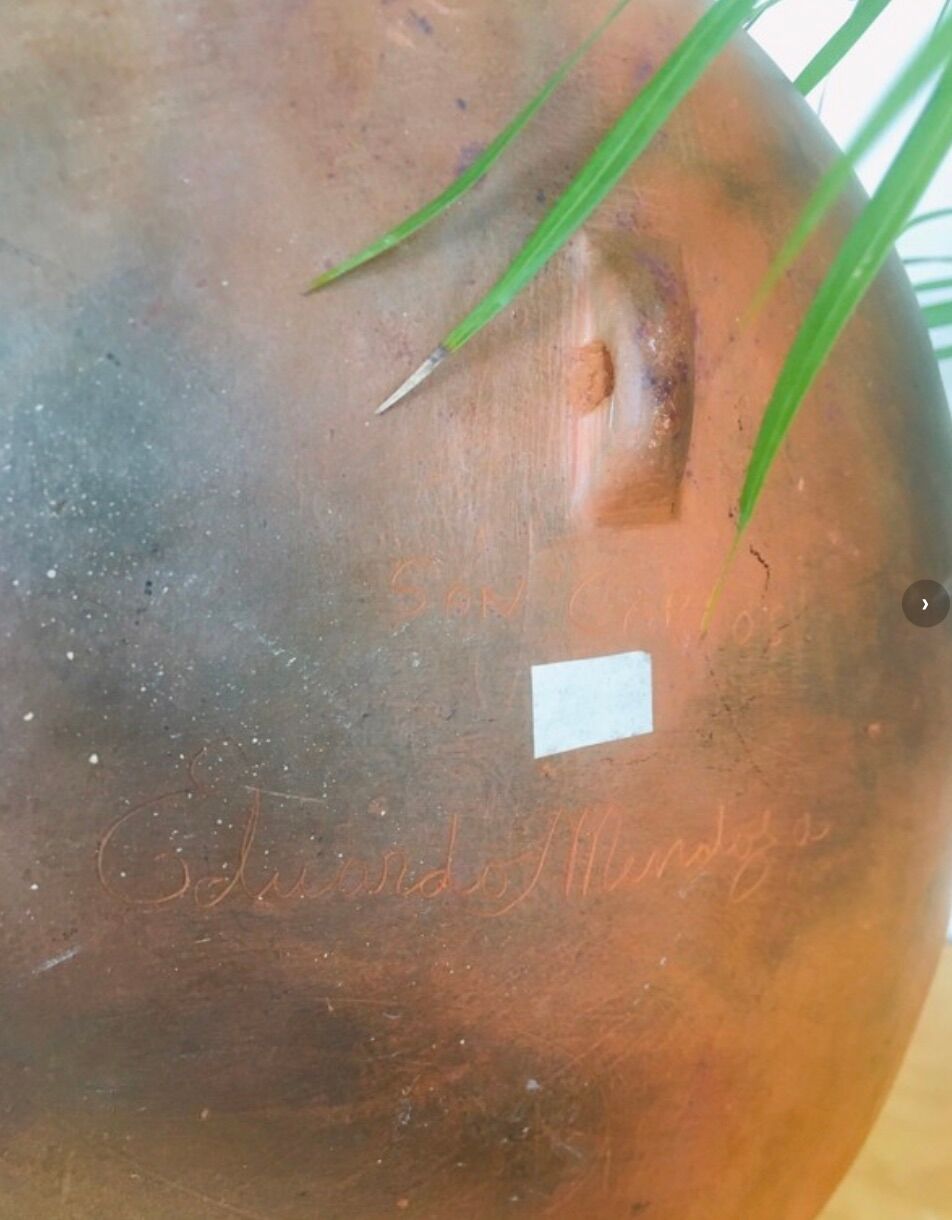 Céramique d'art du milieu du siècle signée