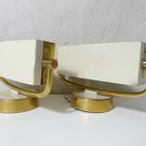 Pair of Jacques Biny mid-century design wall sconces
